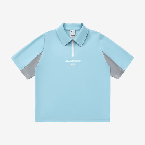 Skechers斯凯奇正品跑步系列男女透气运动POLO衫L225W257-02VX