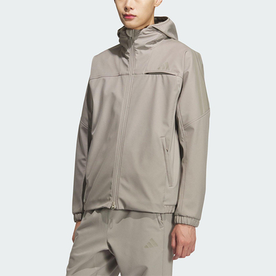 Adidas/阿迪达斯正品2025冬季款男士运动连帽耐穿休闲外套KQ8526