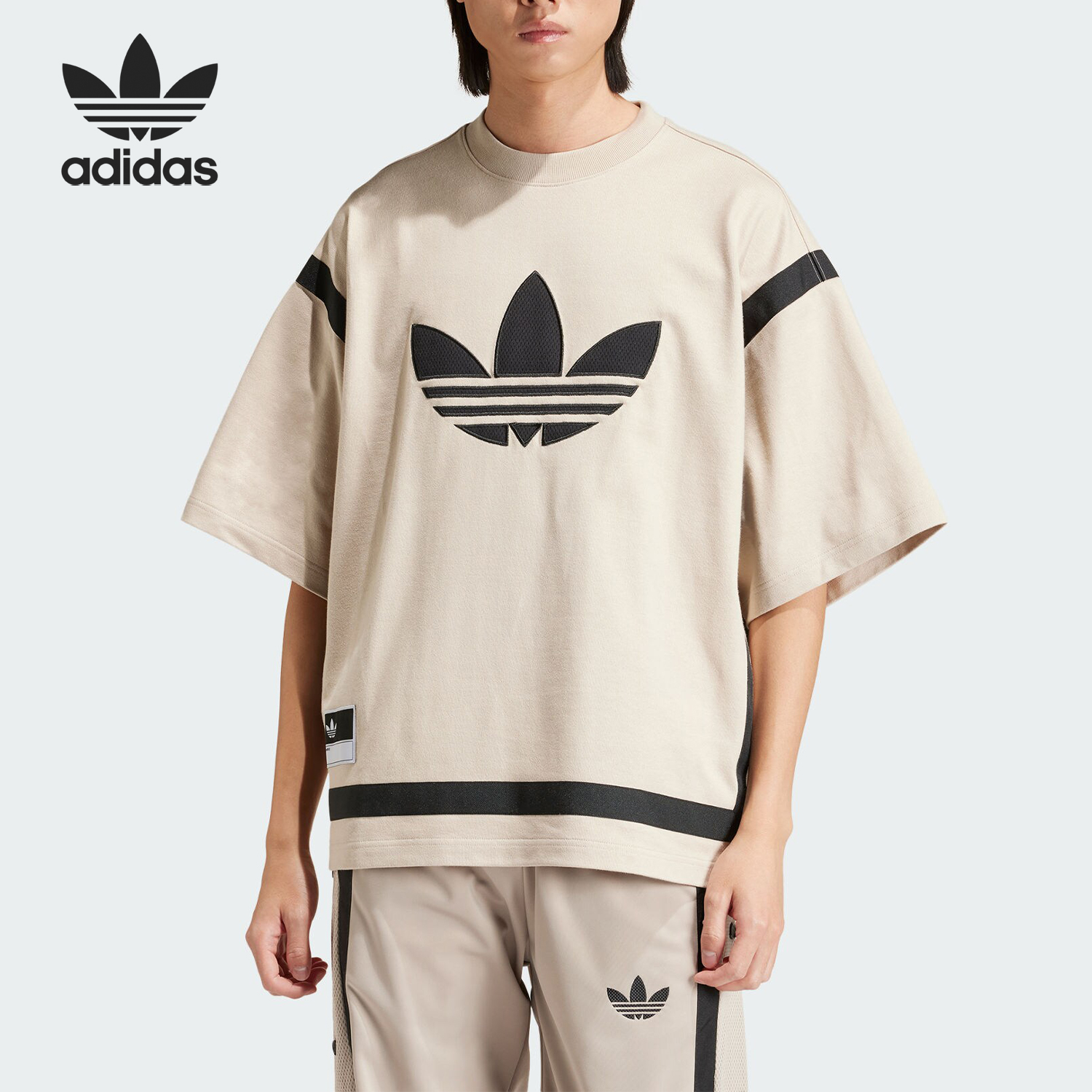 Adidas/阿迪达斯正品三叶草P CLA TEE男士圆领短袖T恤IP3282
