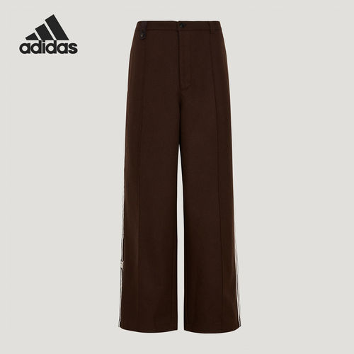 Adidas/阿迪达斯官方正品三叶草男士直筒运动复古梭织长裤KU5617