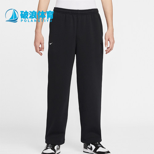 Nike/耐克正品Club男士日常松紧腰直筒刺绣休闲长裤IQ3709-010