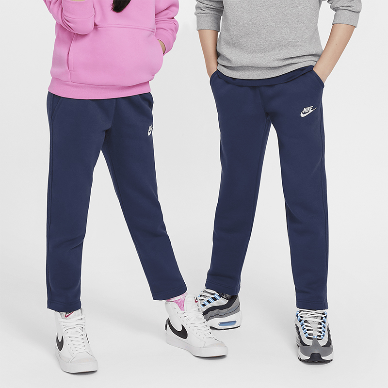 Nike/耐克正品2025秋季款大童运动刺绣修身耐穿长裤FD3010-410