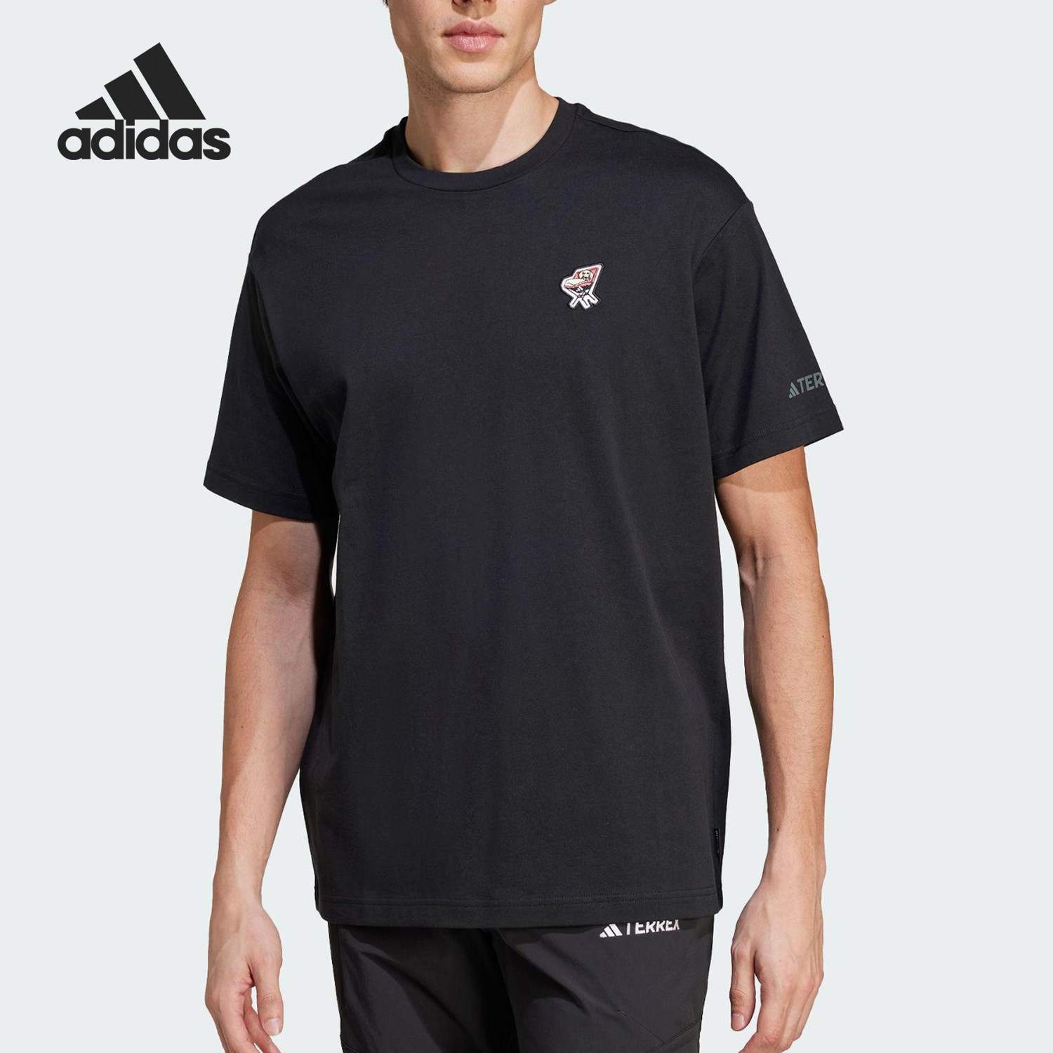 Adidas/阿迪达斯官方正品夏季男士休闲户外宽松圆领短袖T恤JZ1623,运动服/休闲服装,运动T恤,淘宝优惠券,粉丝福利购,淘宝优惠卷