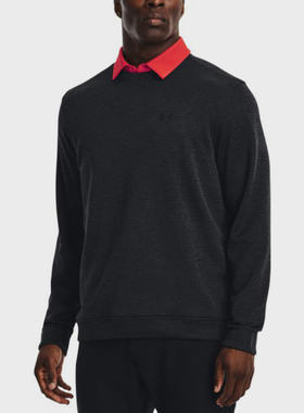 UA/安德玛正品Storm SweaterFleece Crew男士加绒卫衣1373675-001