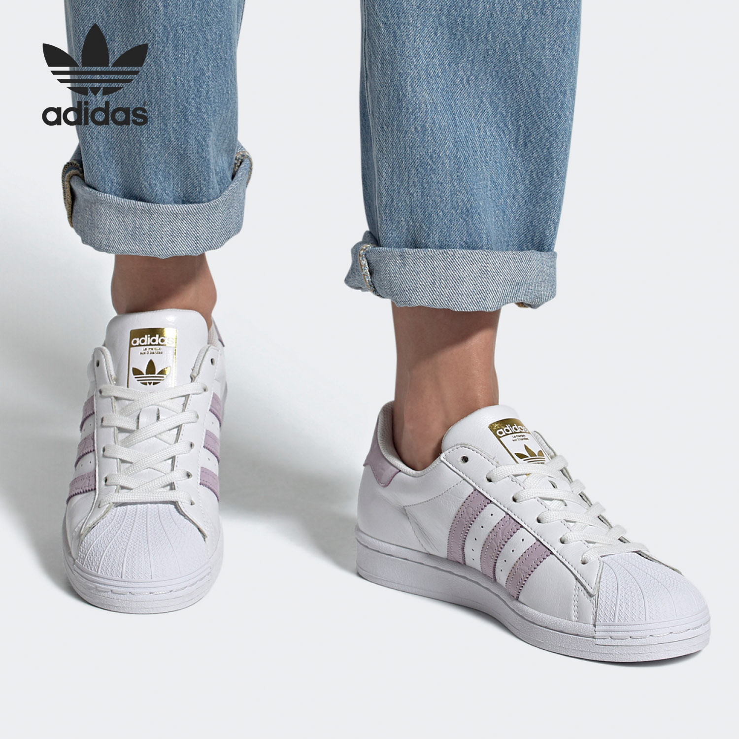 Adidas/阿迪达斯正品SUPERSTAR三叶草女男女休闲板鞋 FW3567
