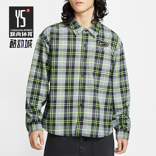 日常翻领条纹宽松耐穿运动上衣HV0257 2025男士 070 耐克正品 Nike