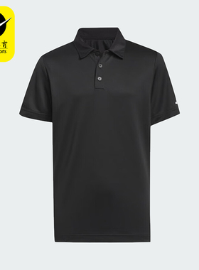 Adidas/阿迪达斯正品204新款大童简约百搭经典短袖POLO衫IU3513