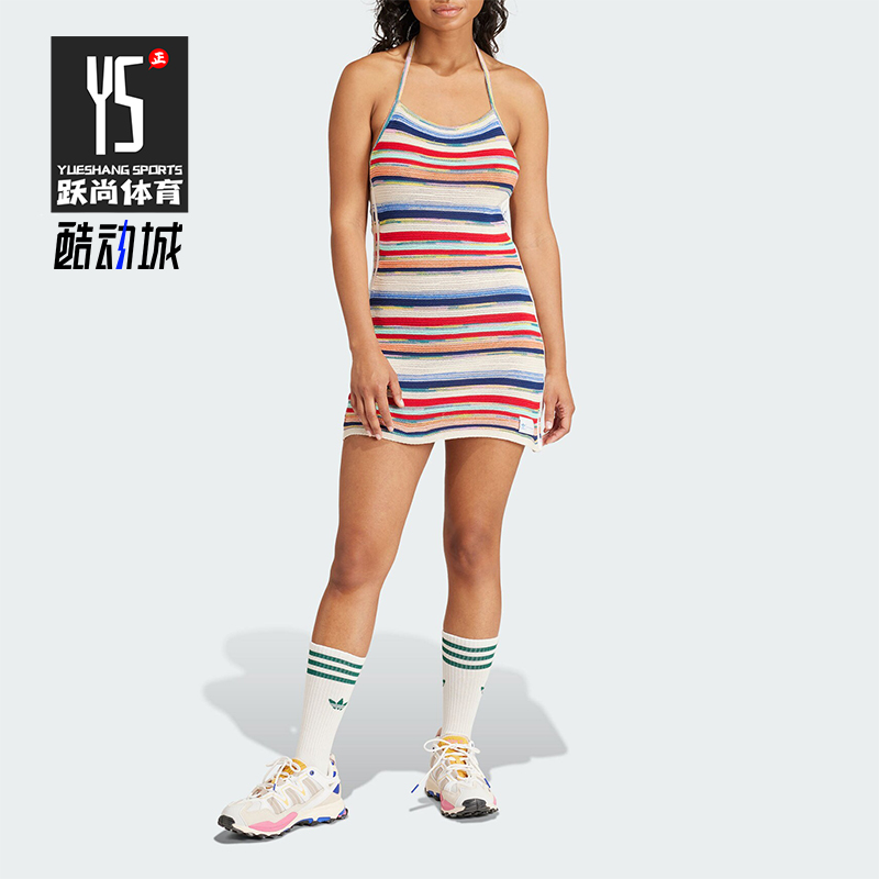 阿迪达斯三叶草运动吊带连衣裙