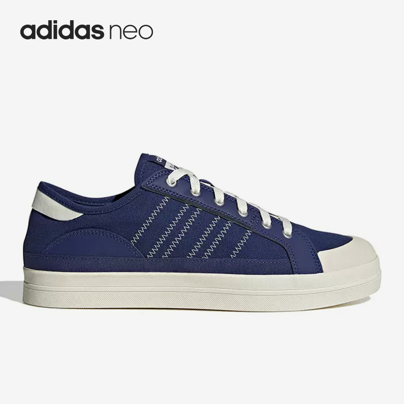 Adidas/阿迪达斯官方正品Neo CANVAS男女低帮休闲健身板鞋IE0416