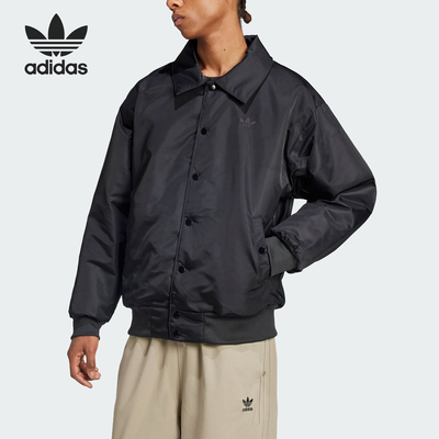 Adidas/阿迪达斯正品三叶草男士户外保暖印花翻领外套IW3450