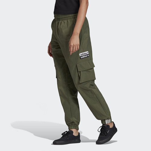 Adidas/阿迪达斯正品当季女子休闲运动舒适裤梭织工装长裤FL9102