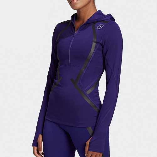Adidas/阿迪达斯正品smc TP LS P.BLUE 女子运动训练卫衣 FU0292