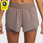 耐克正品 HJ5377 夏季 运动二合一短裤 233 女士透气跑步经典 Nike