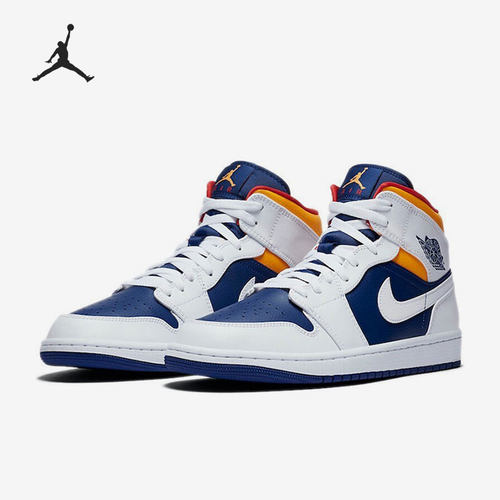 Nike/耐克正品Jordan 1 Mid AJ1男子运动篮球鞋554724-131