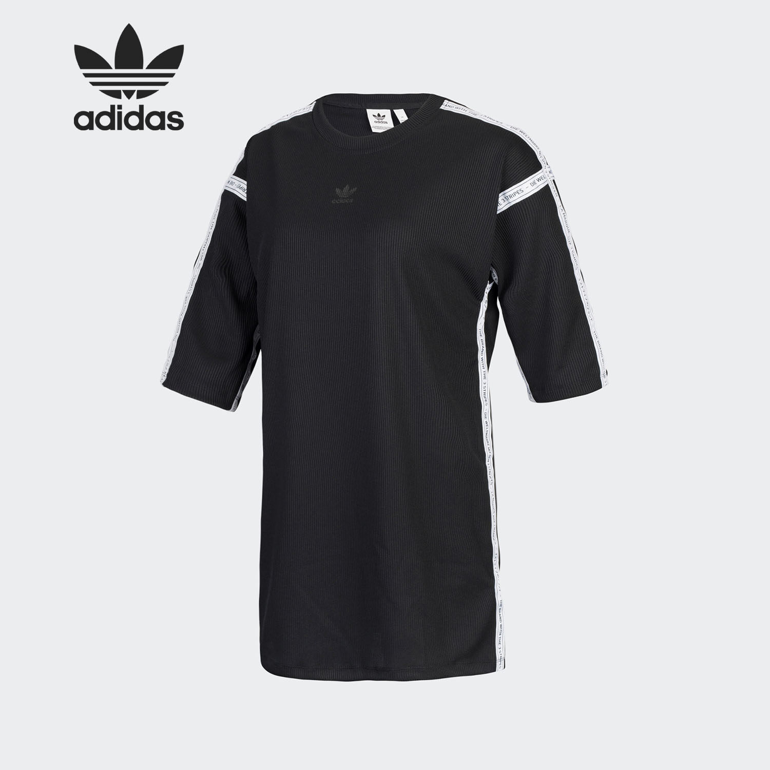 Adidas/阿迪达斯三叶草女子运动休闲圆领连衣裙CG1564,运动服/休闲服装,运动连衣裙,淘宝优惠券,粉丝福利购,淘宝优惠卷