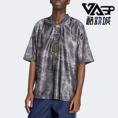 Adidas/阿迪达斯正品三叶草男士透气运动宽松球衣短袖T恤KX4834