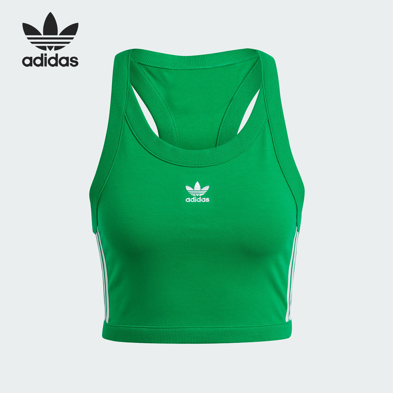 Adidas/阿迪达斯正品三叶草女子舒适休闲透气运动背心 IK6586 - 实物图