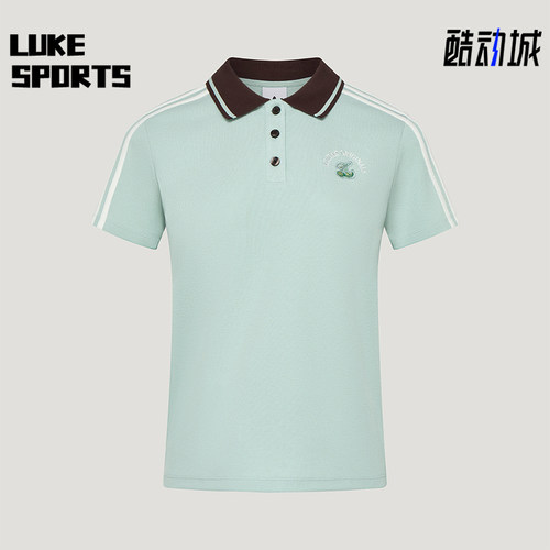 Adidas/阿迪达斯正品三叶草女士套头条纹短袖Polo衫LD5570