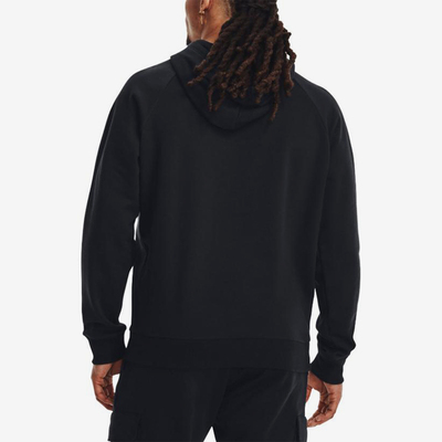 UA/安德玛正品Rival秋冬男士抓绒保暖针织运动卫衣1379757-001