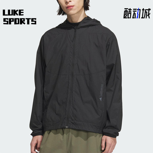 Adidas/阿迪达斯正品新款男士防晒梭织经典宽松连帽外套JZ8401