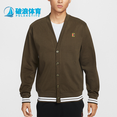 Nike/耐克正品Court Fairway男士休闲针织复古运动外套IQ3973-212