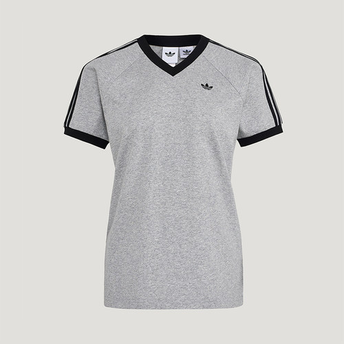 Adidas/阿迪达斯正品三叶草VNECKT-SHIRT新款女经典短袖T恤KU4771