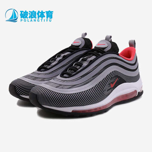 Nike/耐克正品AIRMAX97新款男黑灰色橡胶鞋跑步鞋918356-010