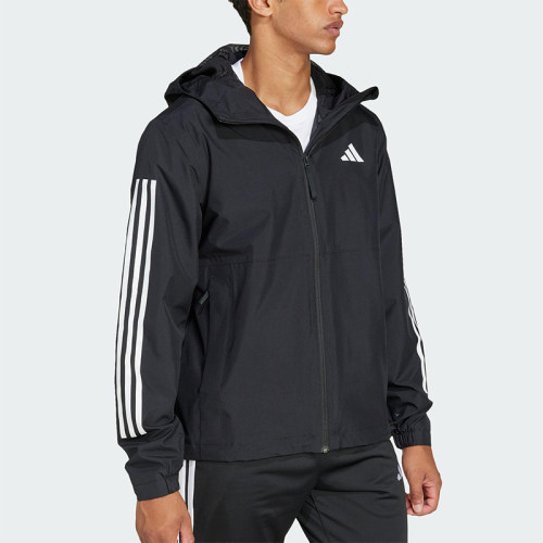 Adidas/阿迪达斯正品2025新款男士梭织连帽运动外套JD1043