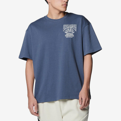 UA/安德玛正品夏季男士宽松圆领潮流印花休闲运动短袖1382857-044