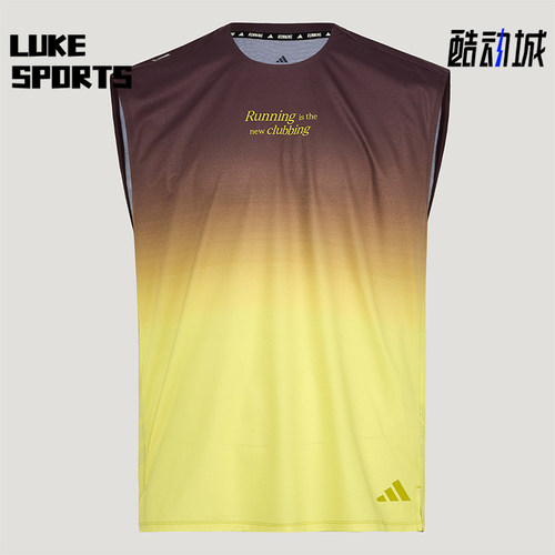 Adidas/阿迪达斯正品夏季款男士跑步运动无袖背心T恤KX4576