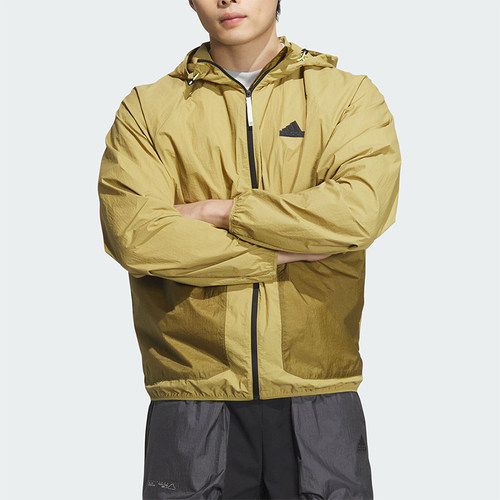 阿迪达斯男士户外连帽外套