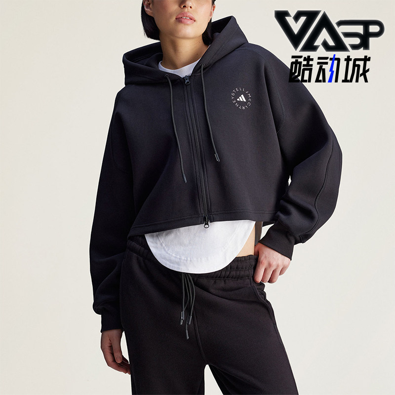 Adidas/阿迪达斯正品SMC新款女黑色宽松经典亲肤夹克外套JD8107