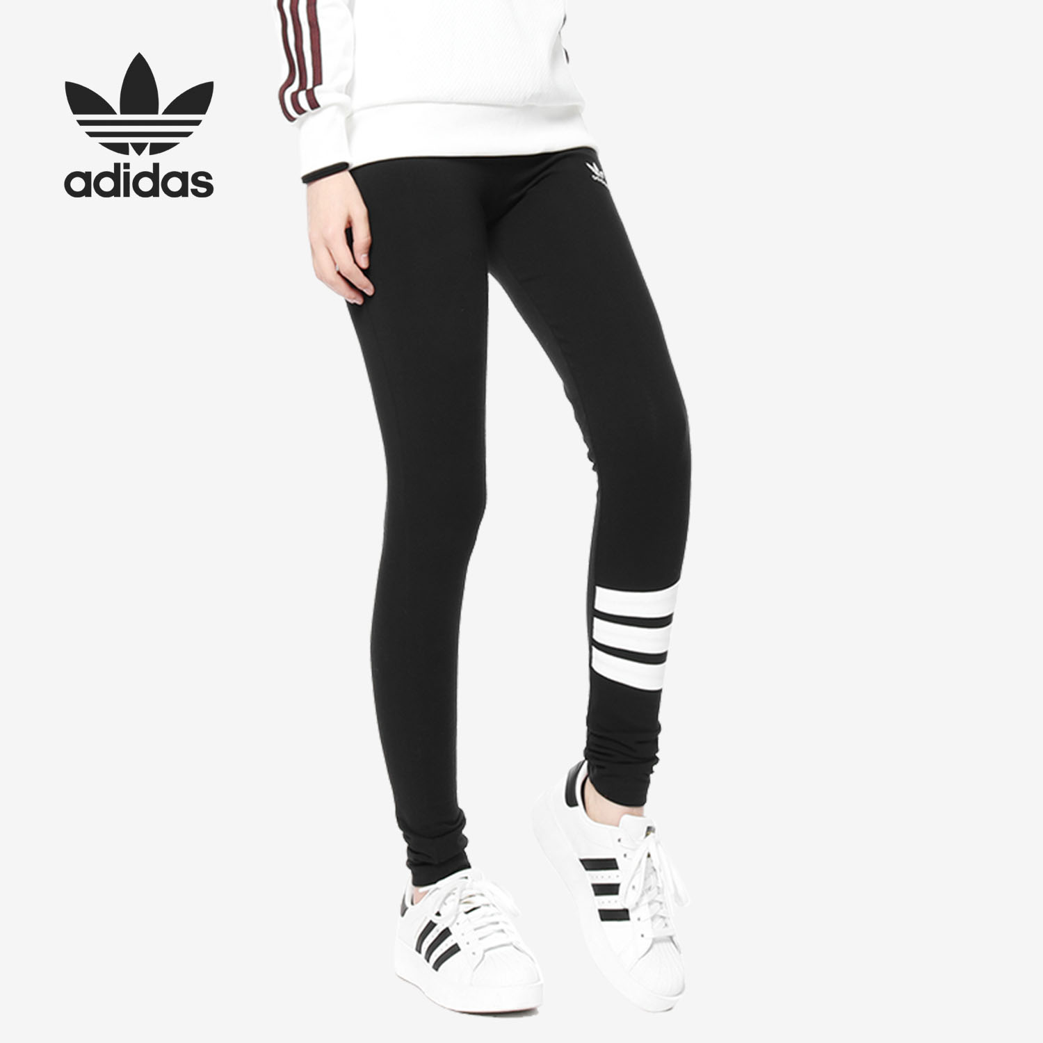 阿迪达斯正品女士长裤