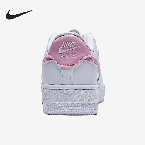 Nike/耐克正品AirForce1新款儿童白粉色校园板鞋CT3839-124