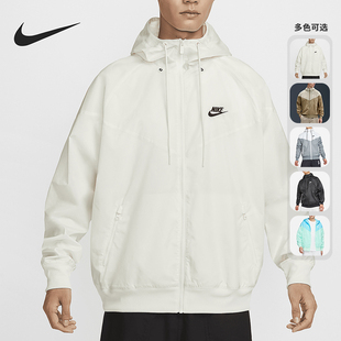 休闲轻薄舒适连帽拉链运动夹克外套DA0002 男士 297 耐克正品 Nike