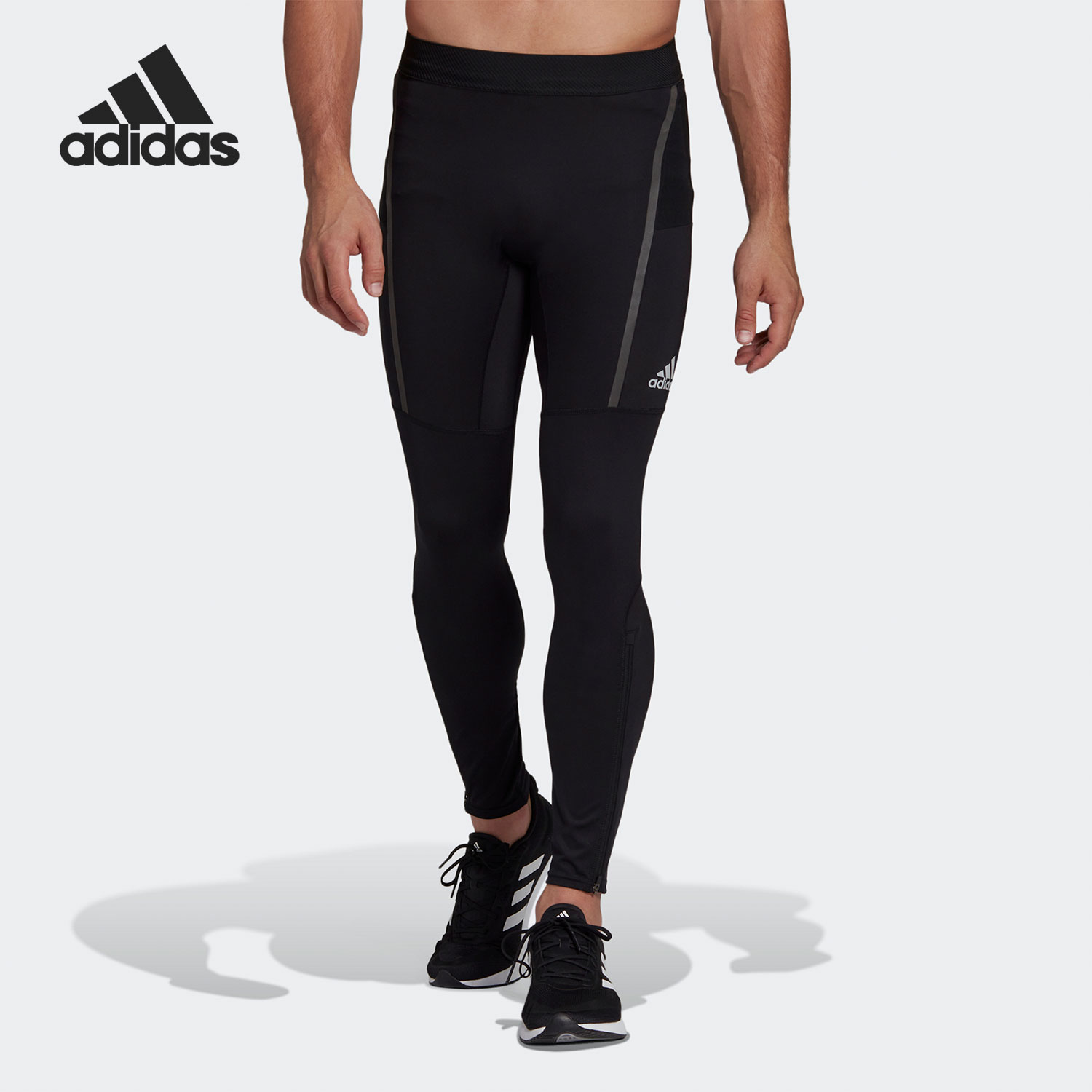Adidas/阿迪达斯正品SATURDAY跑步紧身男子运动长裤H58573