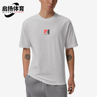 Nike/耐克正品JORDAN新款男白色印花圆领经典短袖T恤IF3065-100