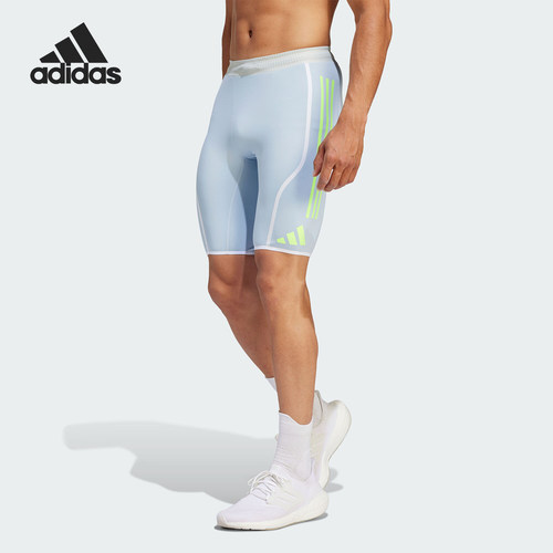 Adidas/阿迪达斯正品SHORT TGT男士跑步紧身运动五分裤HZ2550