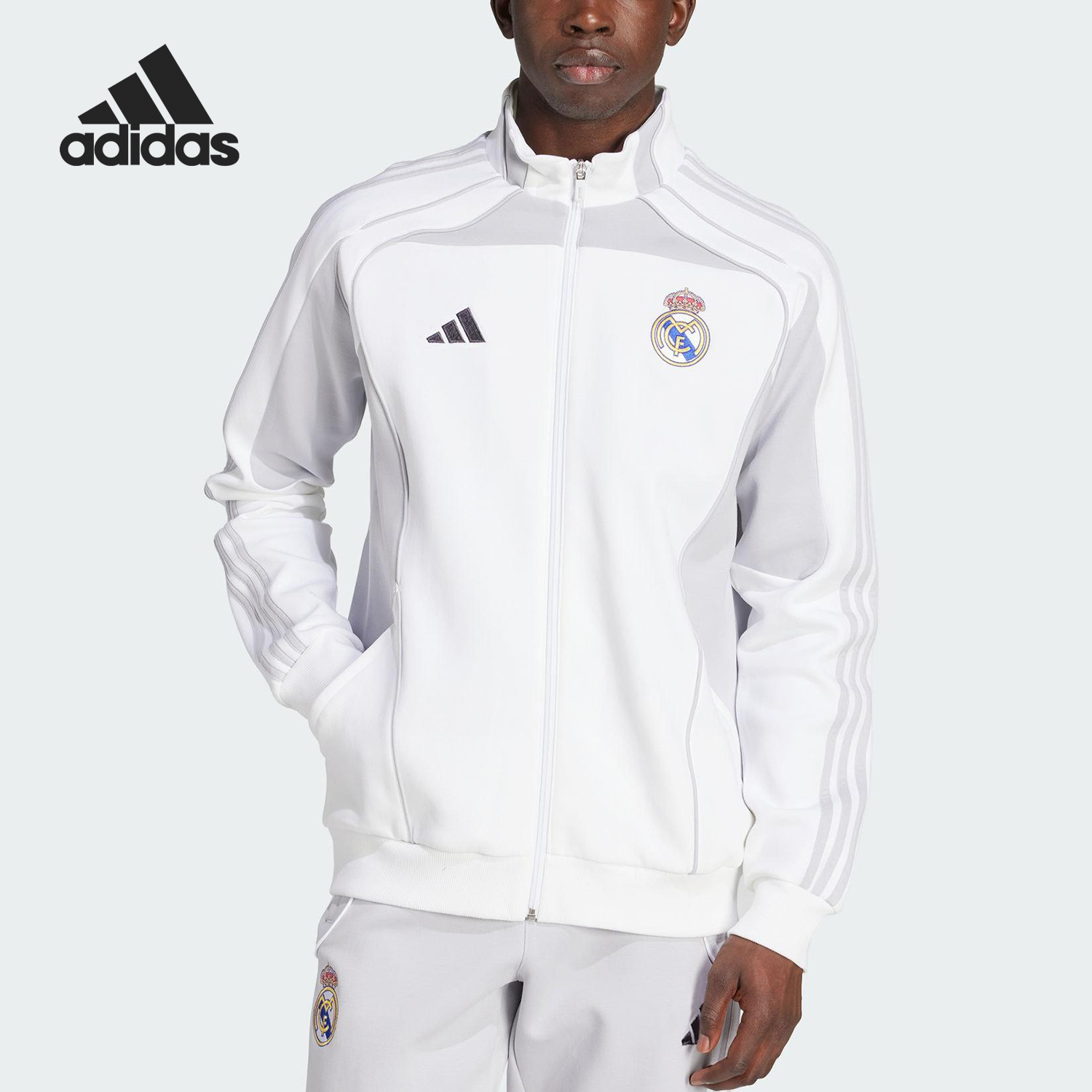 Adidas/阿迪达斯官方正品2025秋季款男士训练线条运动外套JN3069