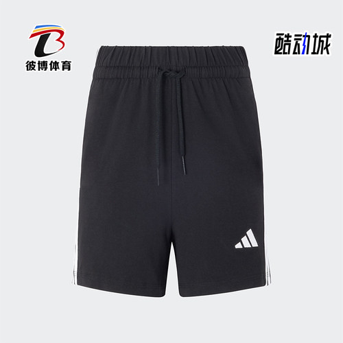 Adidas/阿迪达斯正品W 3S SJ SHO女士针织运动休闲短裤JY8574