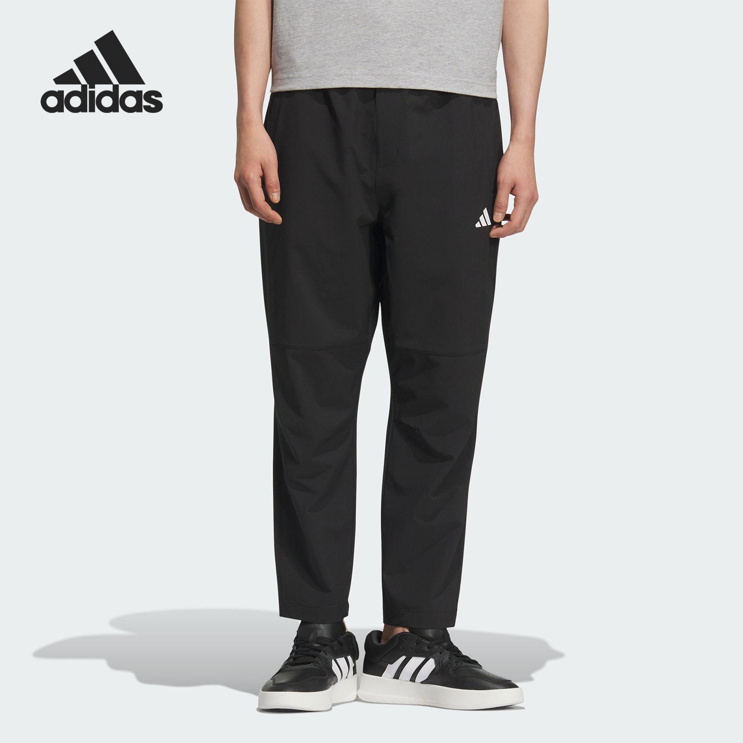 Adidas/阿迪达斯官方正品MH ENT WVPNT男士梭织运动长裤KC2877 - 实物图