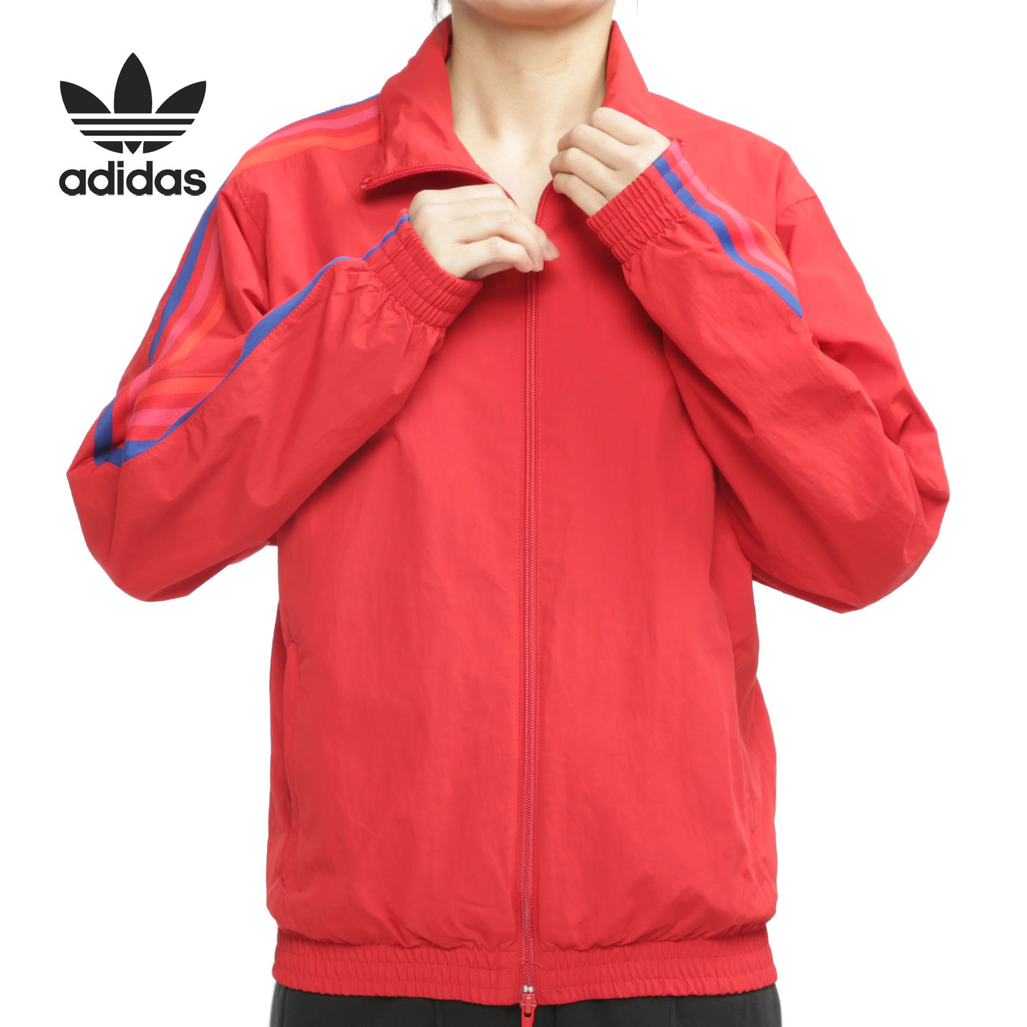 阿迪达斯三叶草女运动夹克外套