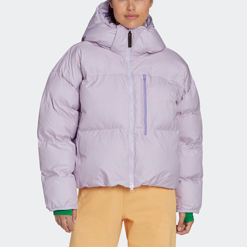 阿迪达斯新款女运动连帽棉服