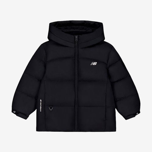 New Balance新百伦正品儿童款连帽保暖御寒羽绒服7PF4E193-BK