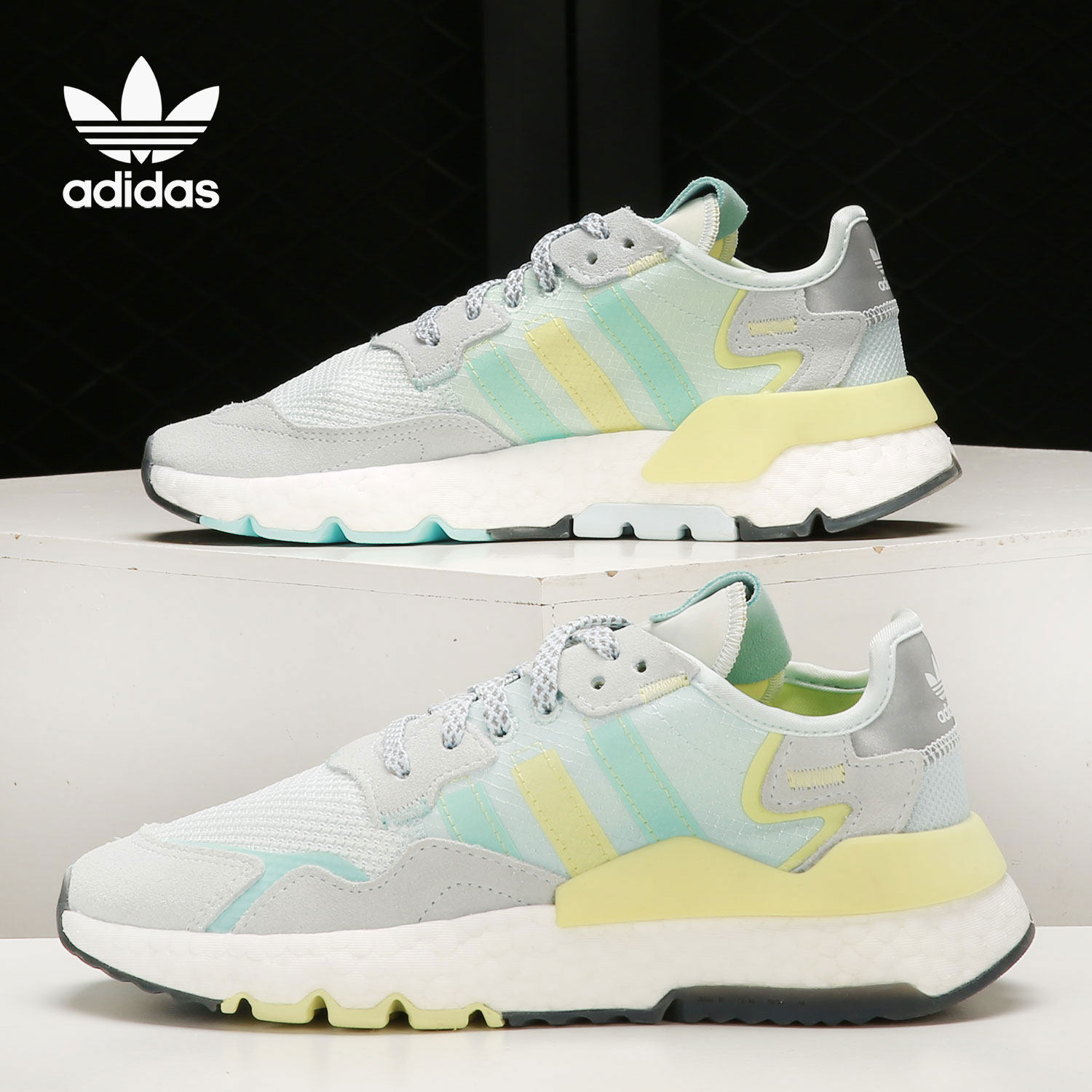 Adidas/阿迪达斯正品三叶草 NITE JOGGER W女子经典休闲鞋FX7460,运动鞋new,运动休闲鞋,淘宝优惠券,粉丝福利购,淘宝优惠卷