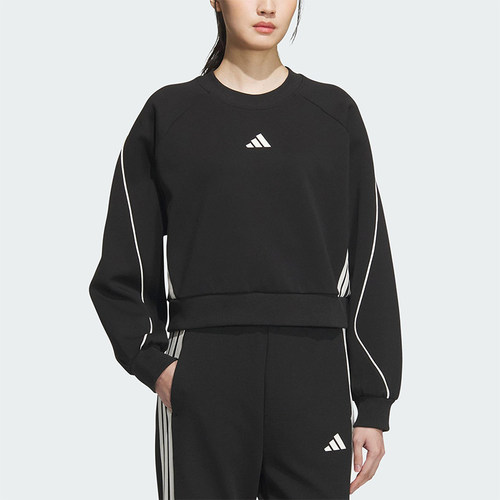 Adidas/阿迪达斯正品春秋女士运动长袖简约圆领卫衣套头衫KC0013