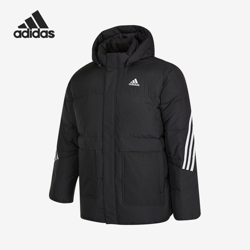 Adidas/阿迪达斯正品秋冬儿童运动休闲连帽羽绒服外套H45047