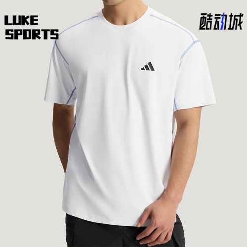 Adidas/阿迪达斯正品LOOSE T-SHIRT男士运动凉感短袖T恤KZ2247