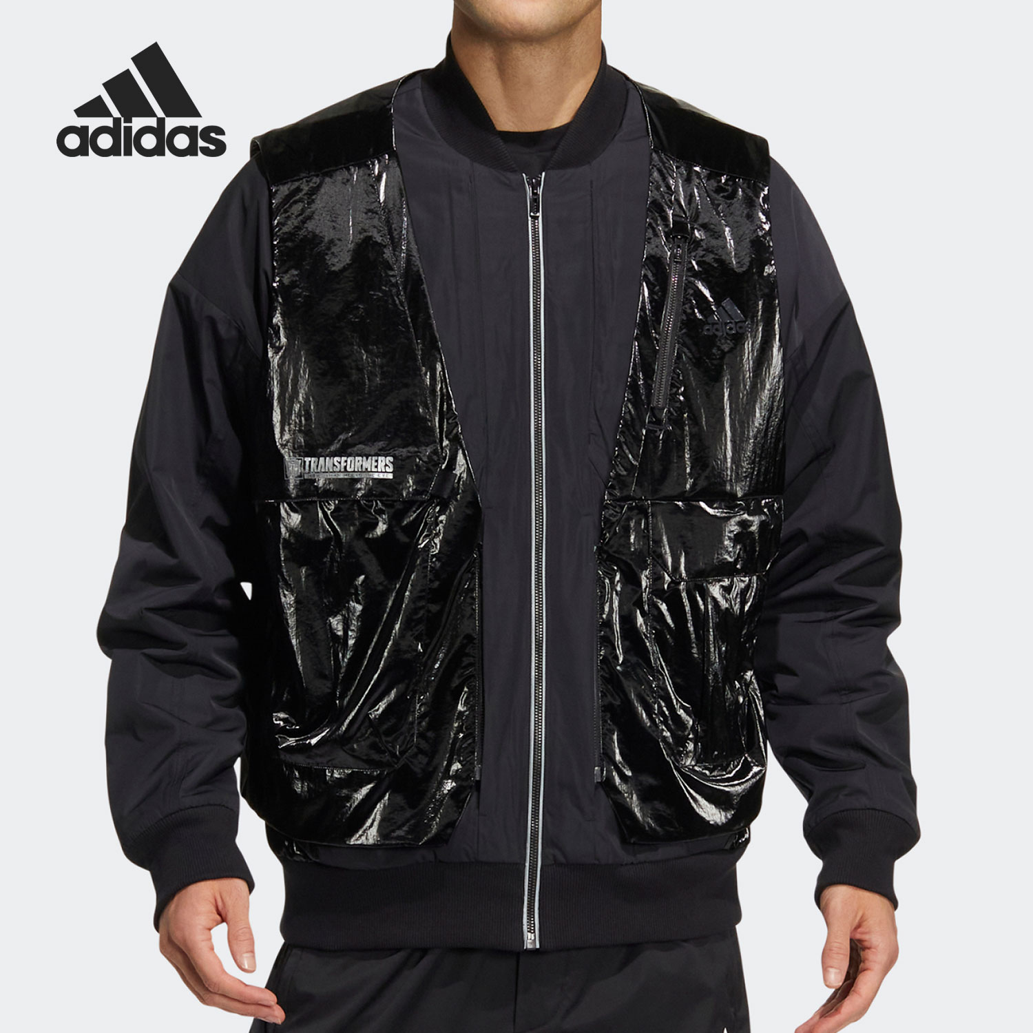 Adidas/阿迪达斯官方正品变形金刚二合一男子夹克运动外套HM7466