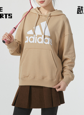 Adidas/阿迪达斯正品W BL FT O HD女士宽松连帽套头衫IR5448